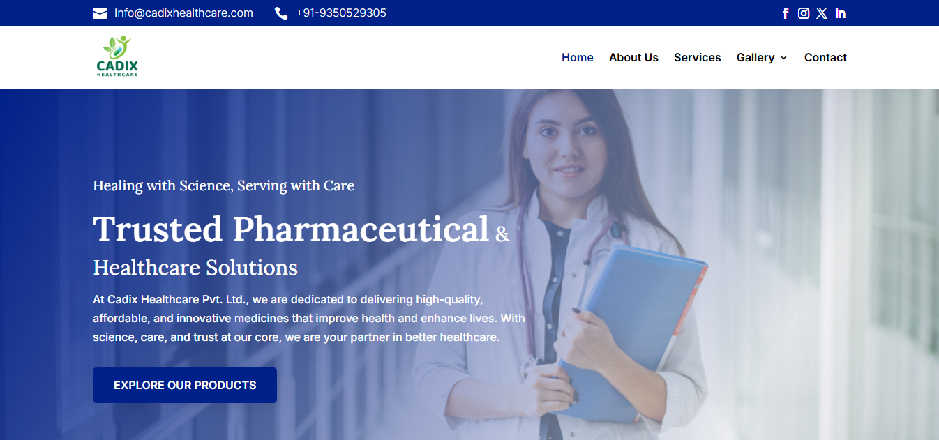Cadix Healthcare portfolio project